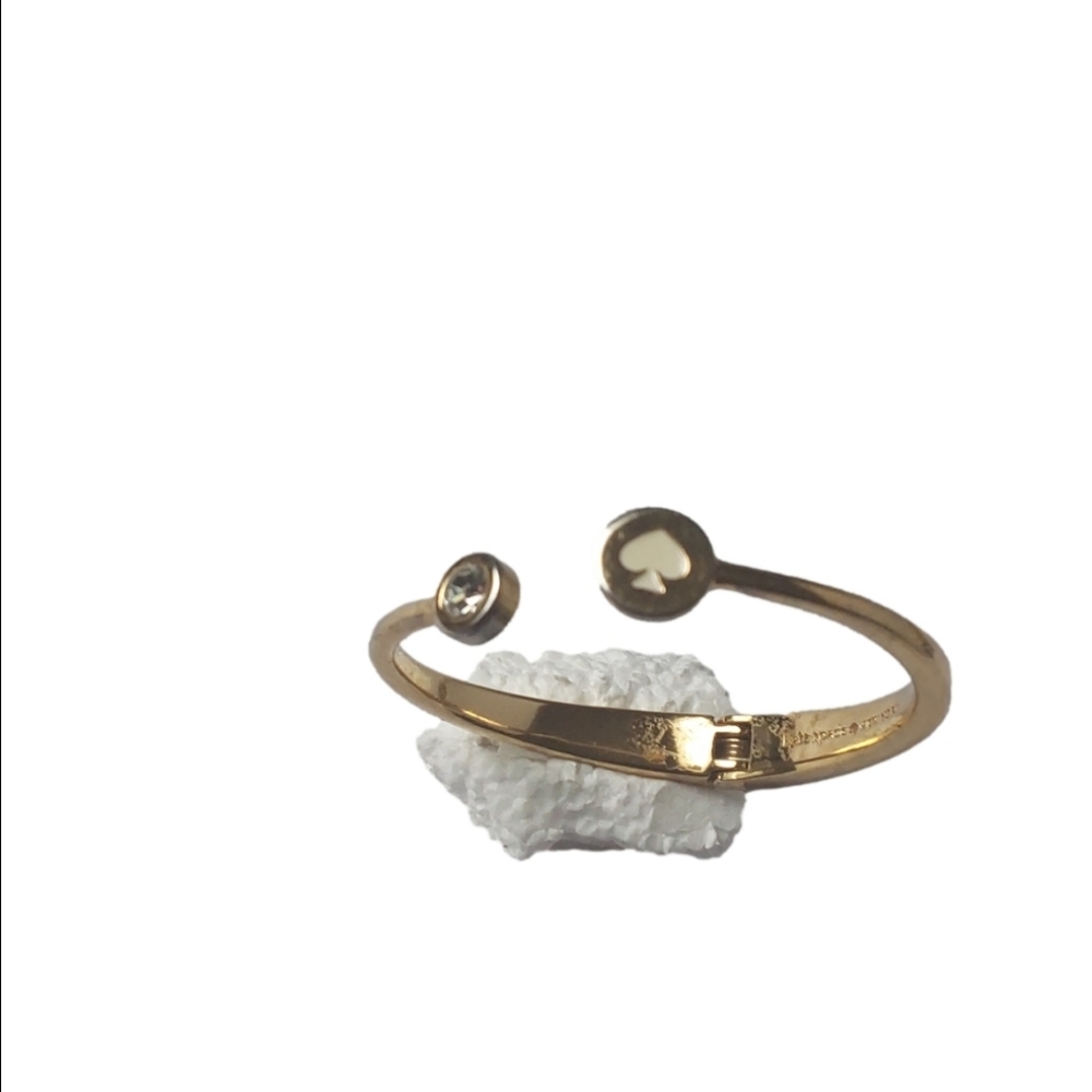 KATE SPADE NEW YORK SPADE & DIAMOND WOMEN'S CUFF BRACELET - Picture 2 of 3